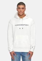 Cordon Sport Kapuzenpullover Braun/Weiß/Grau