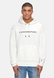 Cordon Sport Kapuzenpullover Braun/Weiß/Grau