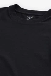 Next Essential T-Shirt im Muscle-Fit Schwarz