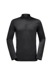 Jack Wolfskin Stehkragenpullover SKY THERMAL HZ Schwarz/Dunkelgrau