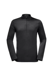 Jack Wolfskin Stehkragenpullover SKY THERMAL HZ Schwarz/Dunkelgrau