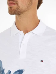 Tommy Hilfiger Poloshirt PALM PLACEMENT PRINT REG POLO Weiß/Dunkelblau/Creme/Blau/Schwarz