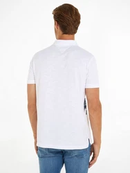 Tommy Hilfiger Poloshirt PALM PLACEMENT PRINT REG POLO Weiß/Dunkelblau/Creme/Blau/Schwarz