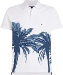 Tommy Hilfiger Poloshirt PALM PLACEMENT PRINT REG POLO Weiß/Dunkelblau/Creme/Blau/Schwarz