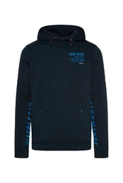 Kapuzensweatshirt mit kontrastreichen Prints