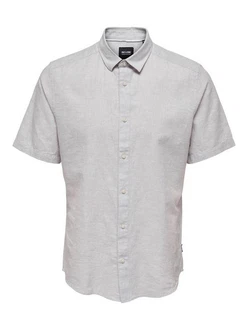 ONLY & SONS Kurzarmhemd ONSCAIDEN SS SOLID LINEN SHIRT ONLY & SONS Kurzarmhemd ONSCAIDEN SS SOLID LINEN SHIRT
