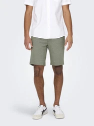 ONLY & SONS Chinoshorts ONSMARK 0209 MELANGE SHORTS NOOS Khaki/Dunkelgrün/Hellgrau