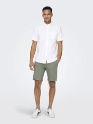 ONLY & SONS Chinoshorts ONSMARK 0209 MELANGE SHORTS NOOS Khaki/Dunkelgrün/Hellgrau