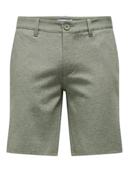 ONLY & SONS Chinoshorts ONSMARK 0209 MELANGE SHORTS NOOS Khaki/Dunkelgrün/Hellgrau