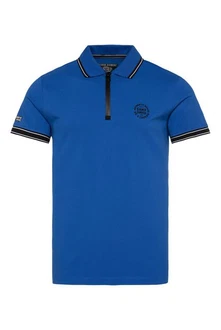 CAMP DAVID Poloshirt mit Print am Kragen