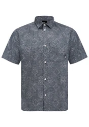 Jack Wolfskin Kurzarmhemd KARANA SHIRT Blau/Grau