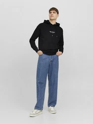 Jack & Jones Sweatshirt JORVESTERBRO SWEAT HOOD NOOS Schwarz