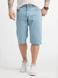 Bermudas Herren Shorts Jeansshorts Denim Hellblau RC-2425