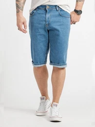 Bermudas Herren Shorts Jeansshorts Denim Blau RC-2424