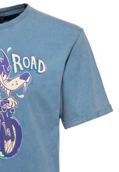 KingKerosin Print-Shirt Split The Road Blau/Hellblau