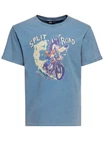 KingKerosin Print-Shirt Split The Road Blau/Hellblau