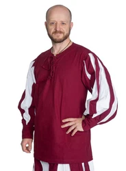 Metamorph T-Shirt Landsknecht Hemd - Hannes Dunkelrot/Bordeaux