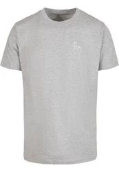 Mister Tee T-Shirt Easy Sign Tee Grau/Hellgrau/Silber