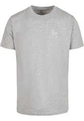 Mister Tee T-Shirt Easy Sign Tee Grau/Hellgrau/Silber