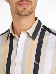 Tommy Jeans Kurzarmhemd TJM RLX STRIPES SHIRT Mehrfarbig