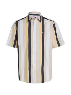 Tommy Jeans Kurzarmhemd TJM RLX STRIPES SHIRT