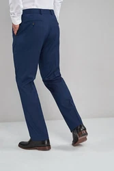 Next Dehnbund Hose Formelle Stretchhose Dunkelblau/Blau
