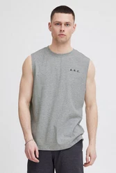 !Solid Tank-Top SDMElamdro Streetwear Hellgrau/Grau