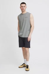 !Solid Tank-Top SDMElamdro Streetwear Hellgrau/Grau