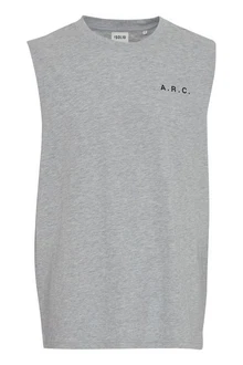!Solid Tank-Top SDMElamdro Streetwear Hellgrau/Grau