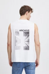 !Solid Tank-Top SDMElamdro Streetwear Weiß/Pastell/Hellgrau
