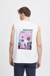 !Solid Tanktop SDMElandro Weiß/Pastell/Hellgrau