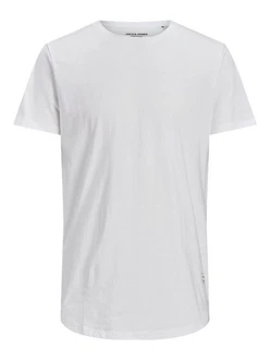 JACK & JONES T-Shirt JJENoa Grau/Hellgrau