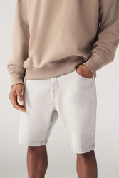Next Jeansshorts Denimshorts Grau/Weiß/Khaki/Creme/Beige