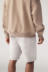 Next Jeansshorts Denimshorts Grau/Weiß/Khaki/Creme/Beige