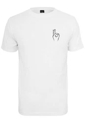Mister Tee T-Shirt Easy Sign Tee Weiß/Grau