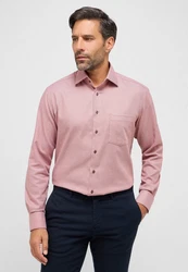 Eterna Langarmhemd MODERN FIT NON IRON Rosa/Lila/Rot
