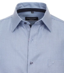 CASAMODA Businesshemd Kurzarm Blau/Grau/Dunkelblau/Hellblau