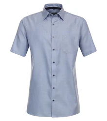 CASAMODA Businesshemd Kurzarm Blau/Grau/Dunkelblau/Hellblau