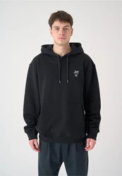 Cleptomanicx Kapuzensweatshirt Sketch Gull schwarz