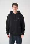 Cleptomanicx Kapuzensweatshirt Sketch Gull schwarz