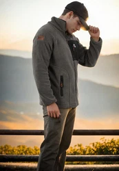 Arctic Seven Fleecejacke ASAdvenio Grau/Dunkelgrau/Schwarz/Braun/Beige/Hellgrau/Khaki