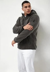 Arctic Seven Fleecejacke ASSensio Hellgrau/Grau/Dunkelgrau/Braun