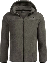 Arctic Seven Fleecejacke ASSensio Hellgrau/Grau/Dunkelgrau/Braun