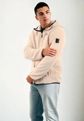 Arctic Seven Fleecejacke ASSensio Beige/Rosa/Khaki/Rot