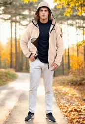 Arctic Seven Fleecejacke ASSensio Beige/Rosa/Khaki/Rot