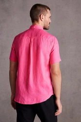 Next Kurzarmhemd aus Leinengemisch Rosa