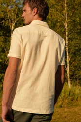 Next Kurzarmhemd mit Waffelstruktur Khaki/Beige/Gelb/Rot
