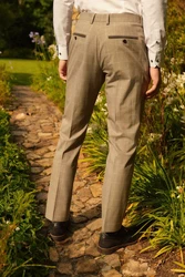 Next Anzughose Slim-Fit-Anzughose Khaki/Beige/Braun