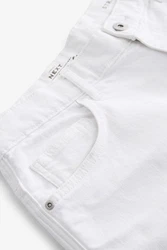 Next Jeansshorts Denimshorts Weiß/Creme
