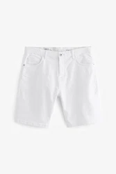 Next Jeansshorts Denimshorts Weiß/Creme